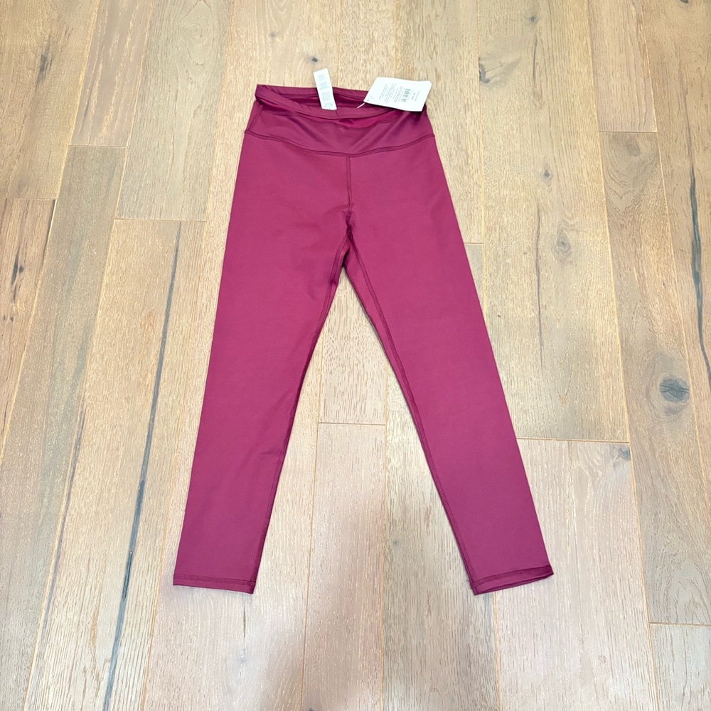 Fabletics NWT $55 Darby High-Waisted 7/8 Leggings Deep Plum XS high waist - Picture 3 of 10